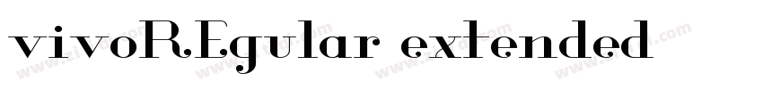 vivoREgular extended字体转换